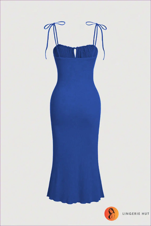 Drawstring Bust Bodycon Midi Dress - Not Your Basic Night Out