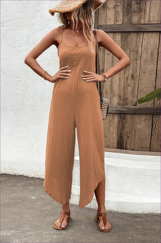 Stay Effortlessly Chic With Our Sling Jumpsuit. Designed For Comfort And Style, It’s The Go-to Piece Your
