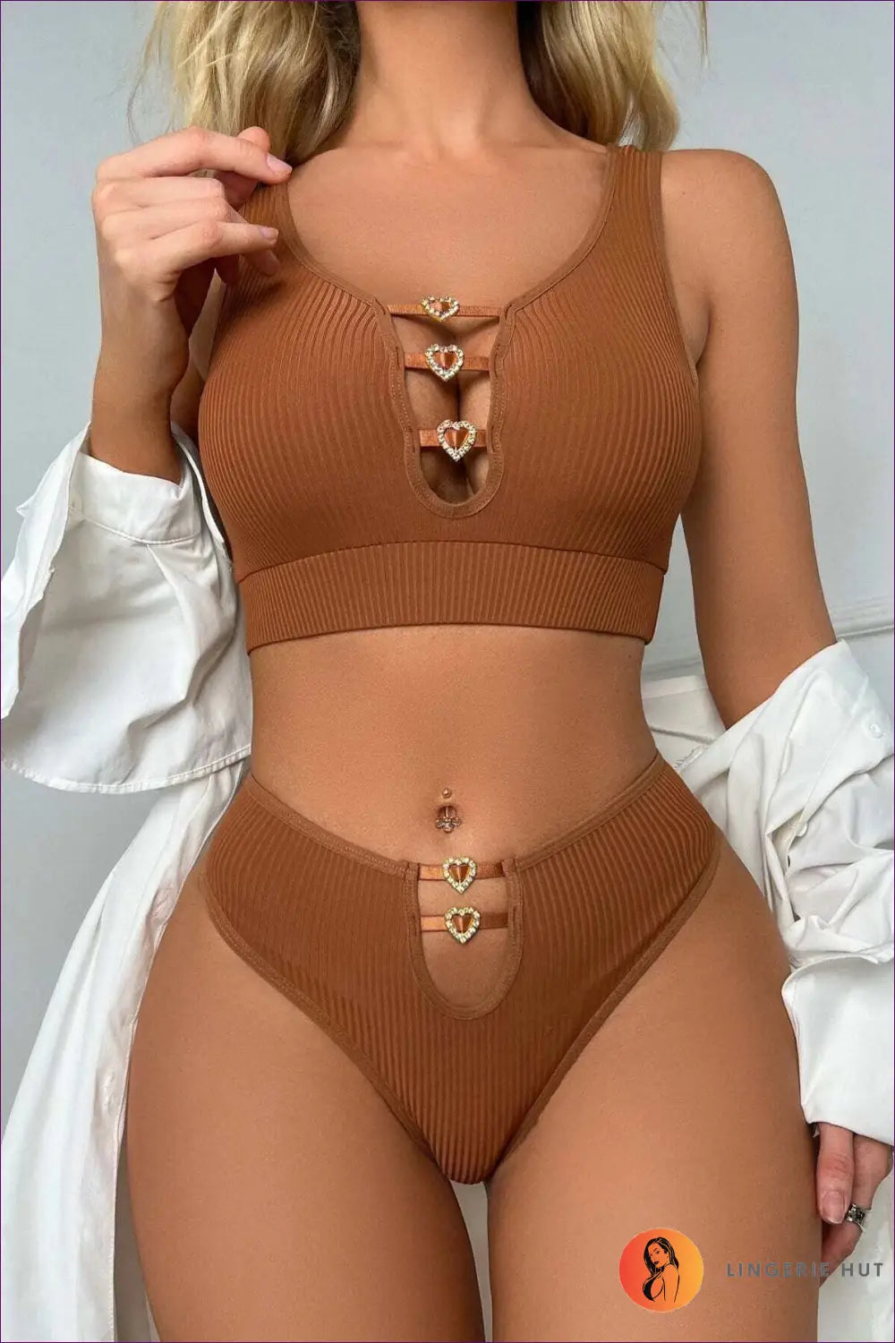 Elastic Sports Bra Lingerie Set - Effortless Everyday Confidence - Hut - Activewear • All Season • Casual