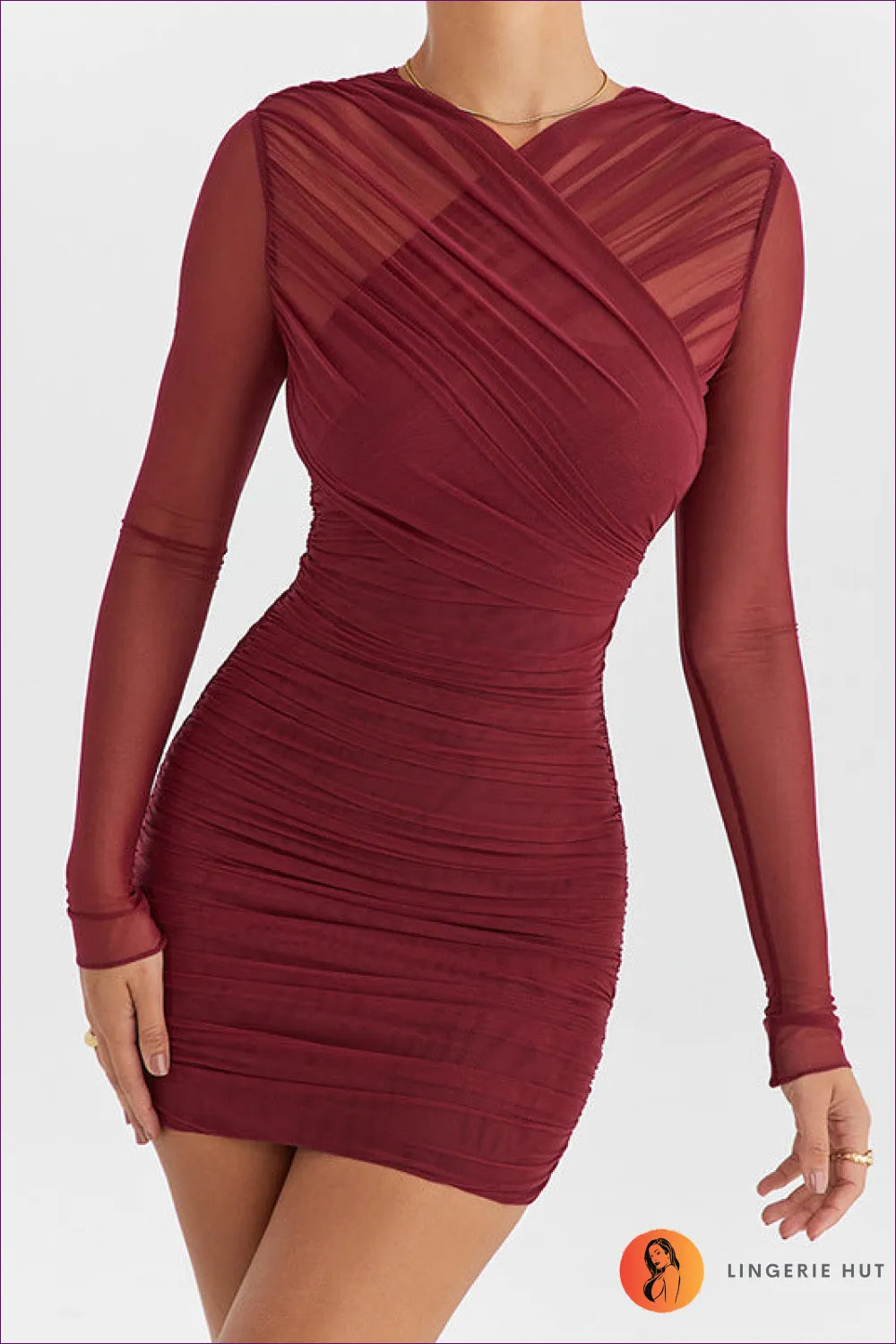 Add The Elegance Enwrapped Bodycon Dress To Your Collection And Step Out In Unmatched Elegance. -