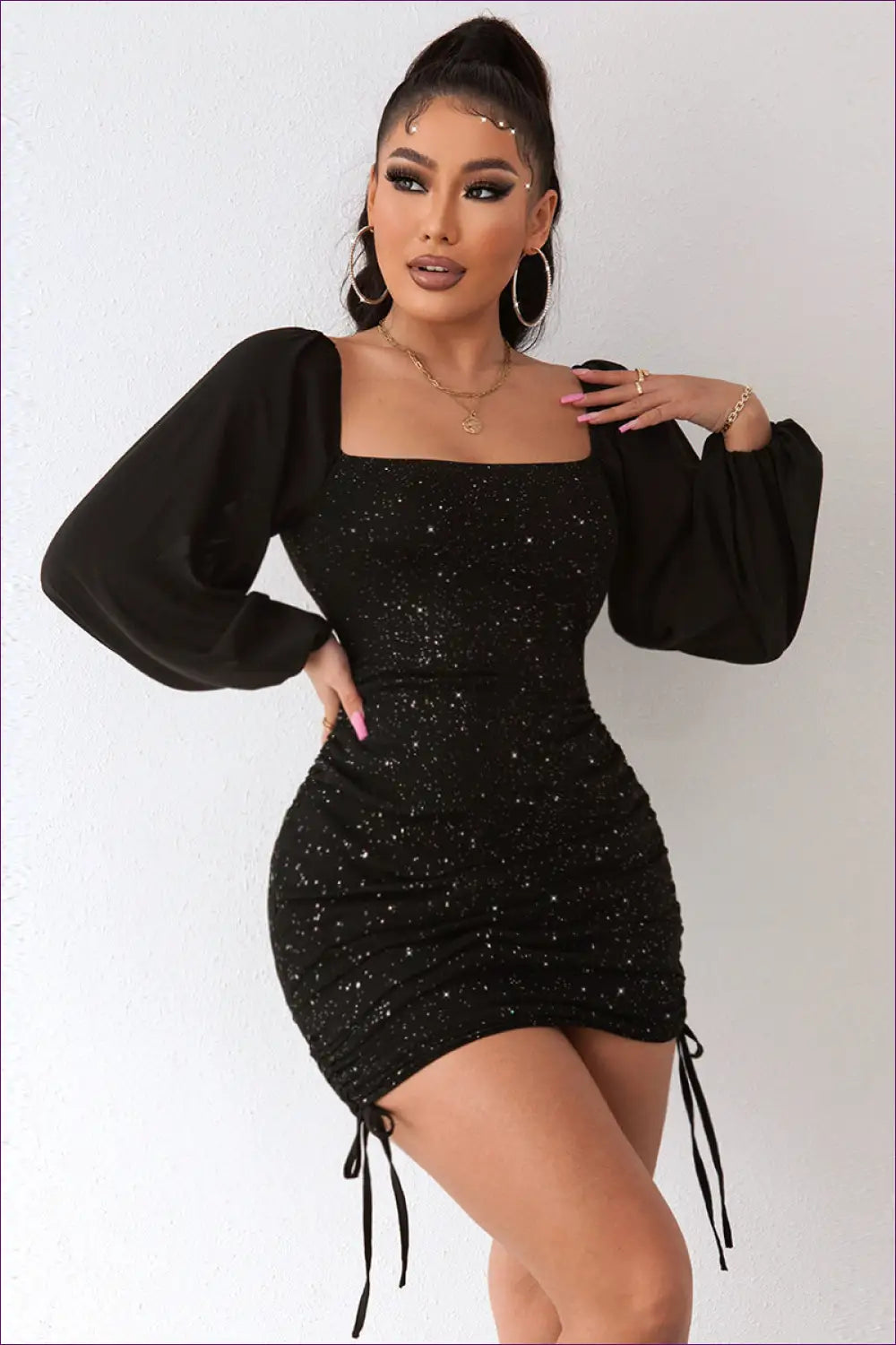 Backless Sheath Mini Dress - Effortless Summer Glamour - Xs / Black - Dresses - Lingerie Hut - Backless • Bodycon
