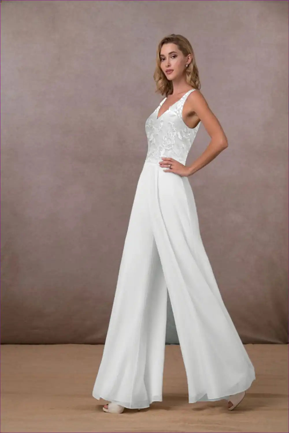 Elegant Chiffon Jumpsuit - Summer Sophistication