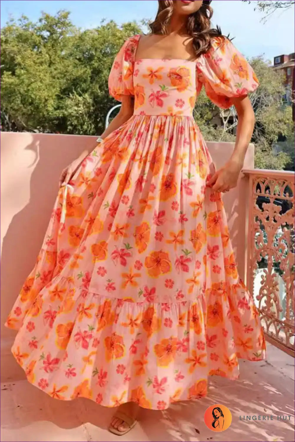 Elegant Floral Maxi Dress - Summer Romance For x