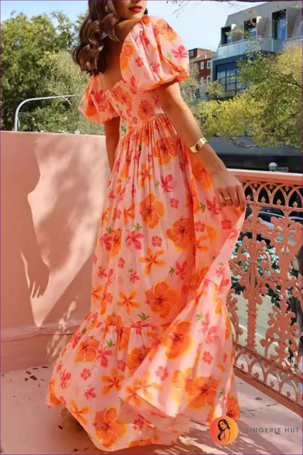 Elegant Floral Maxi Dress - Summer Romance For x