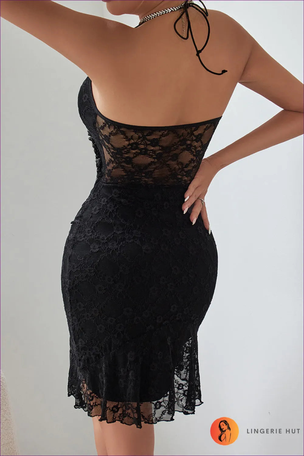 Elegant Lace Corset Dress – Night Out Glamour