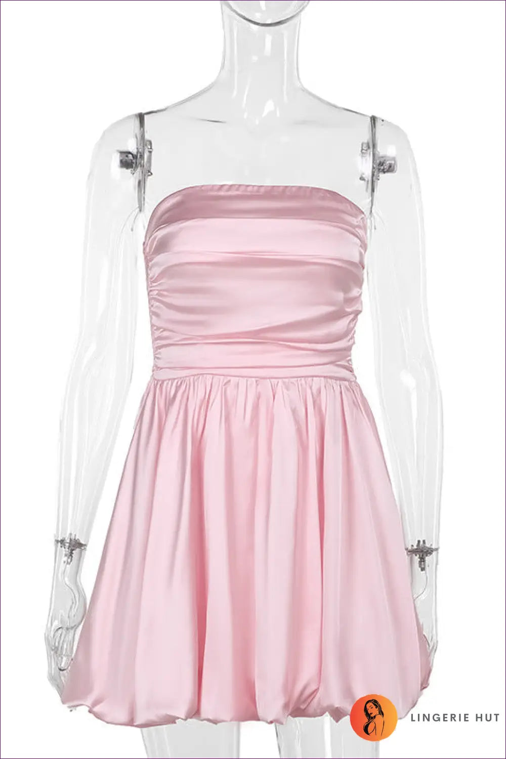 Elegant Pink Strapless Mini Dress - Effortless Glam For s