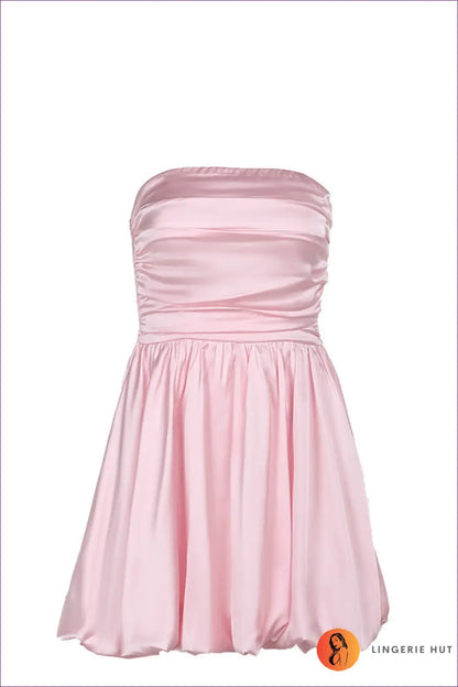 Elegant Pink Strapless Mini Dress - Effortless Glam For s