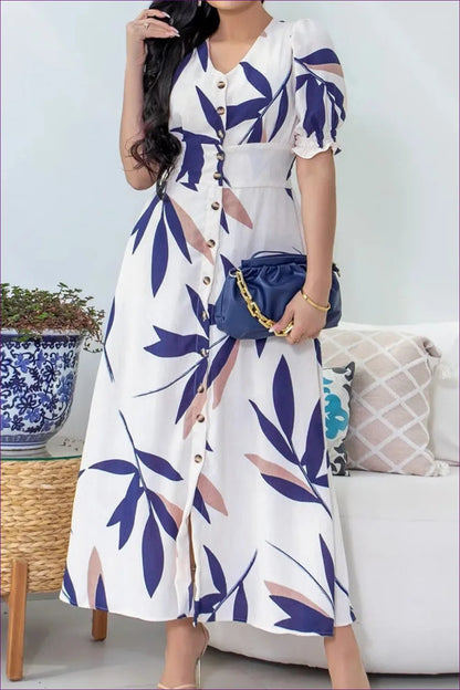Elegant Tropical Maxi Dress – Summer Elegance For x