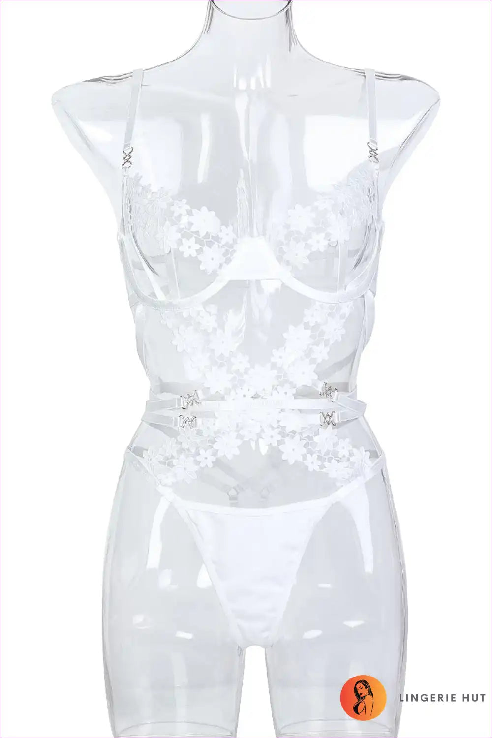 Embroidered Elegance Cutout Bodysuit - Unleash Your Inner Seductress