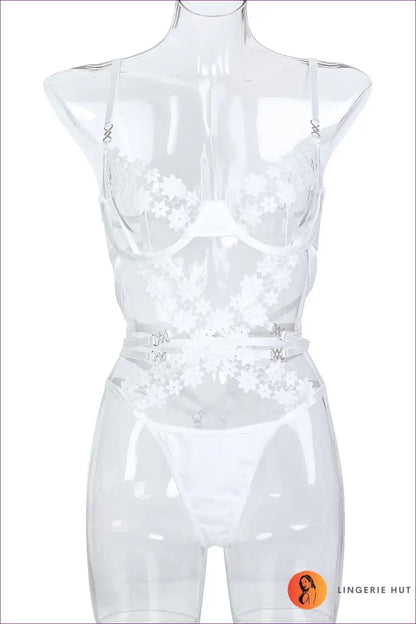 Embroidered Elegance Cutout Bodysuit - Unleash Your Inner Seductress