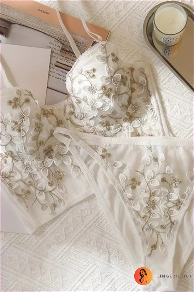 Embroidered Lace Bra Set - Worth a Second Look