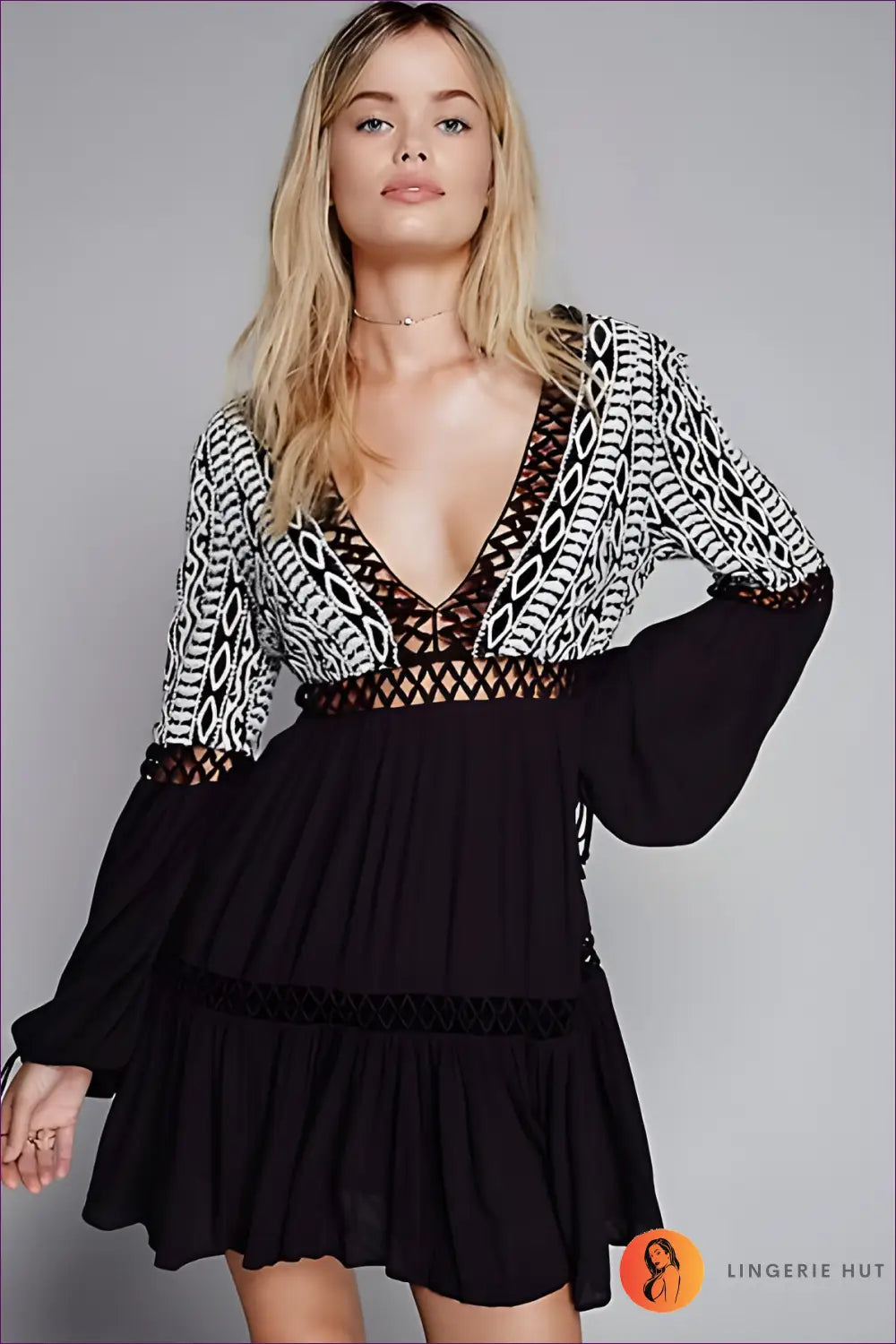 Embroidered Maxi Dress - Summer Evenings Sorted - s / Black - Dresses - Lingerie Hut - A-line • Beachwear • Boho