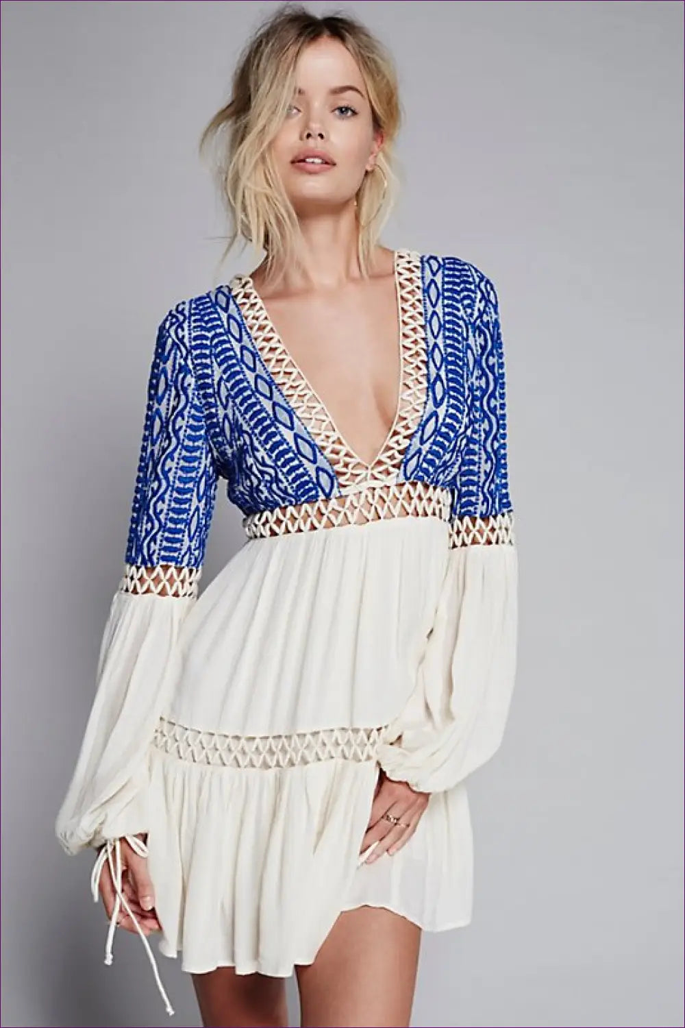 Embroidered Maxi Dress - Summer Evenings Sorted - Dresses - Lingerie Hut - A-line • Beachwear • Boho • Casual • Cotton