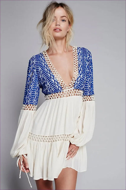 Embroidered Maxi Dress - Summer Evenings Sorted - Dresses - Lingerie Hut - A-line • Beachwear • Boho • Casual • Cotton