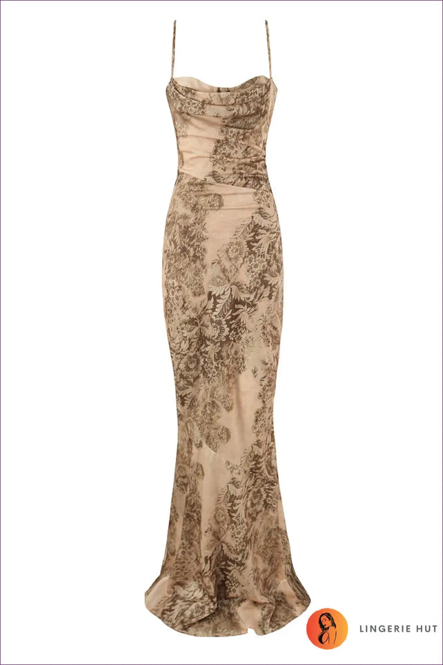 Embroidered Maxi Slip Dress - Understated Glamour