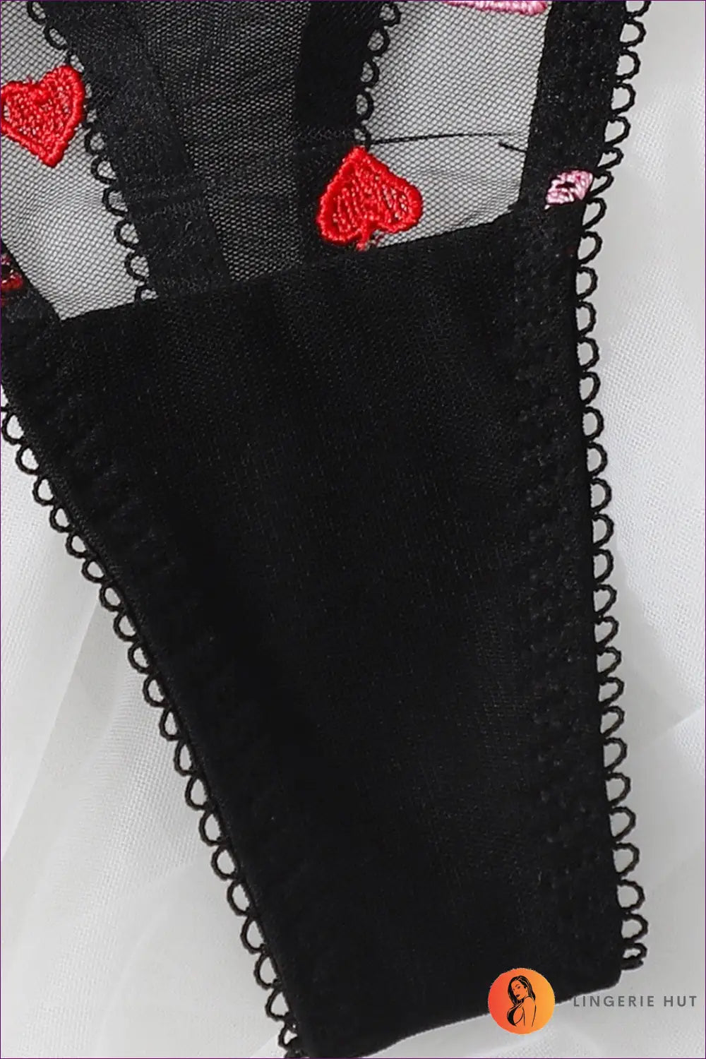 Embroidered Mesh Bra Set - Romantic Evenings Await - Lingerie - Hut - All Season • Boudoir • Date Night • Glamour