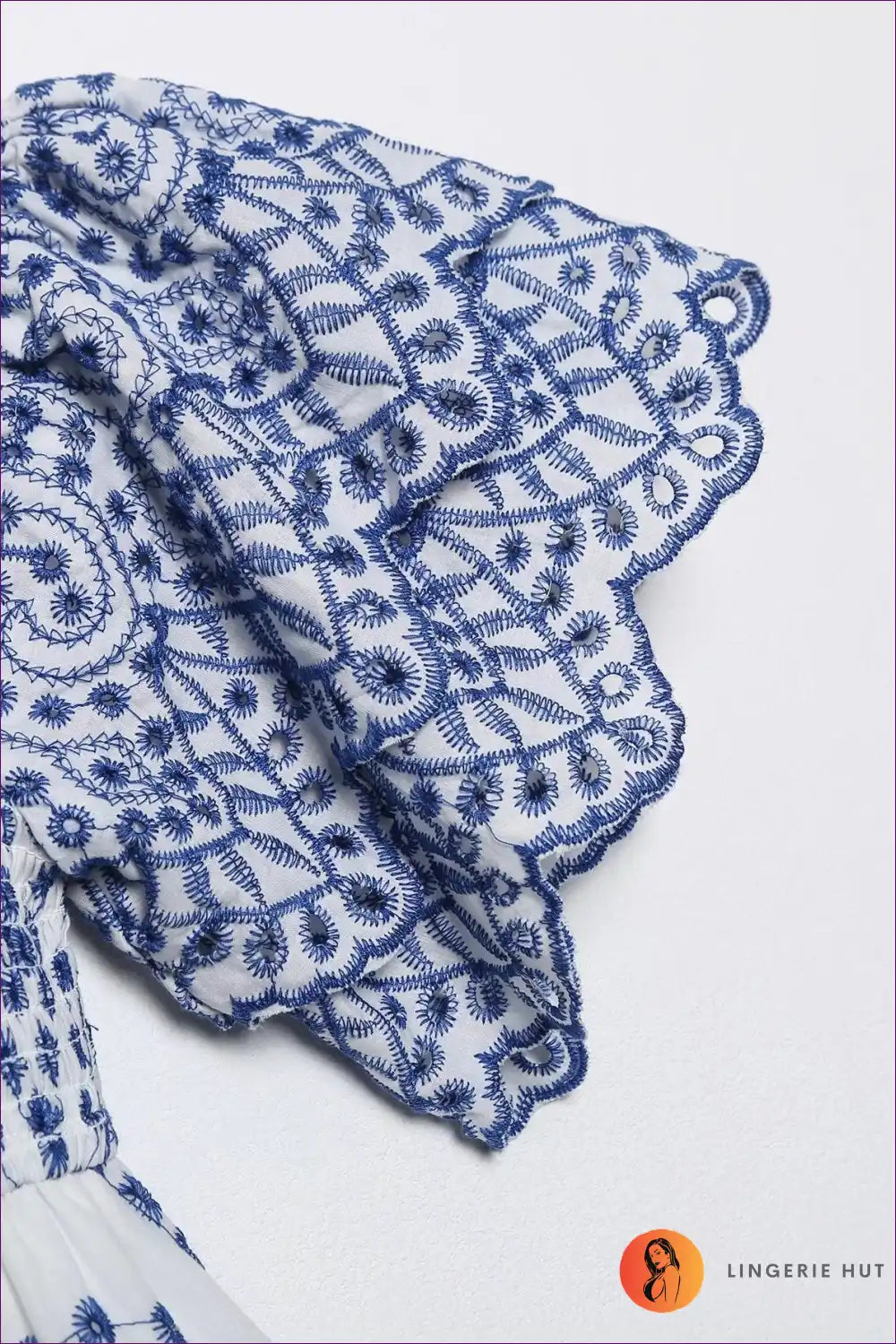 Embroidered Square Neck Midi with Ruffle Sleeves for a Line, Boho, Dress, Dresses, Everyday