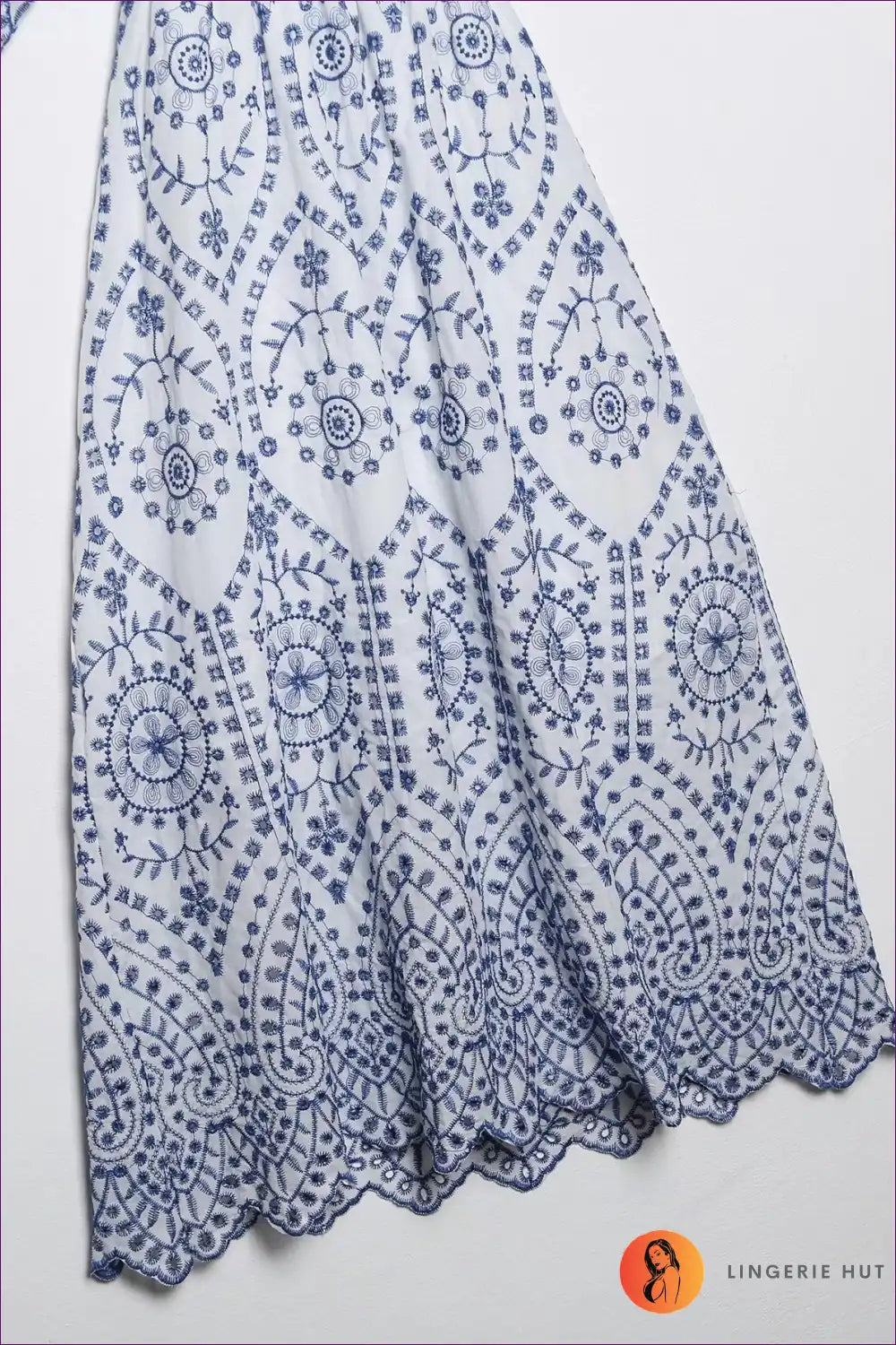 Embroidered Square Neck Midi with Ruffle Sleeves for a Line, Boho, Dress, Dresses, Everyday