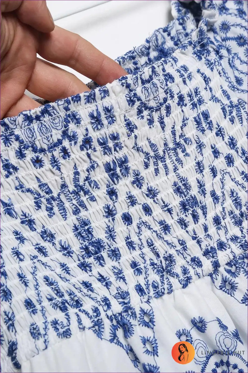 Embroidered Square Neck Midi with Ruffle Sleeves for a Line, Boho, Dress, Dresses, Everyday