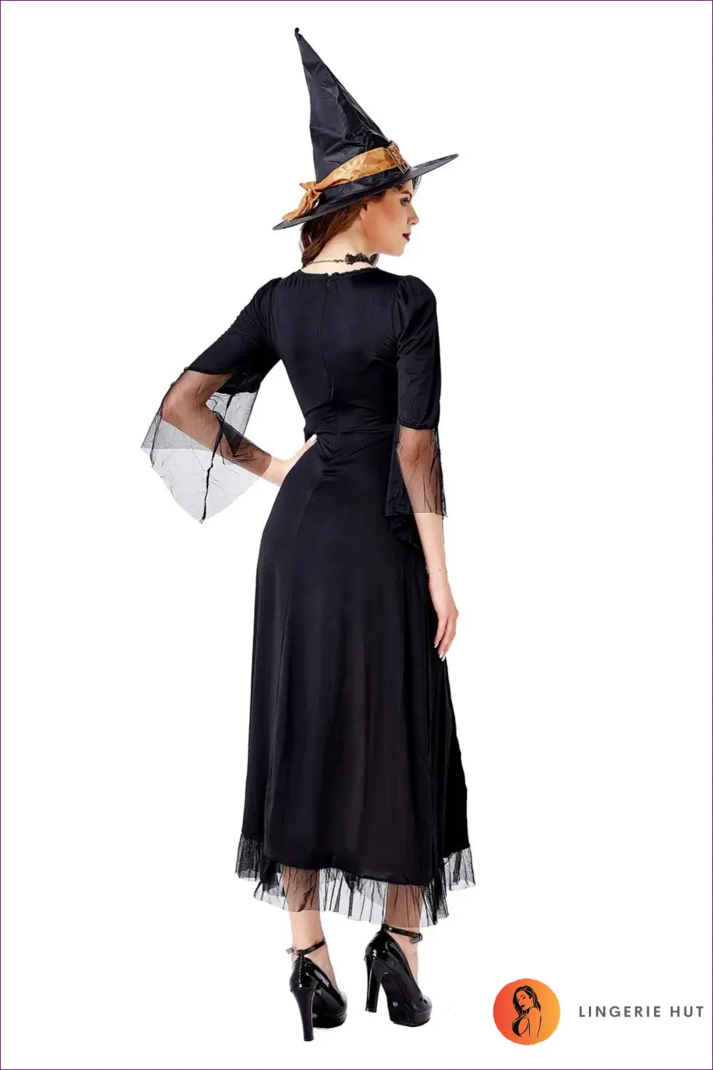 Enchanting Witch Costume - Bewitching Elegance for Costume, Halloween,