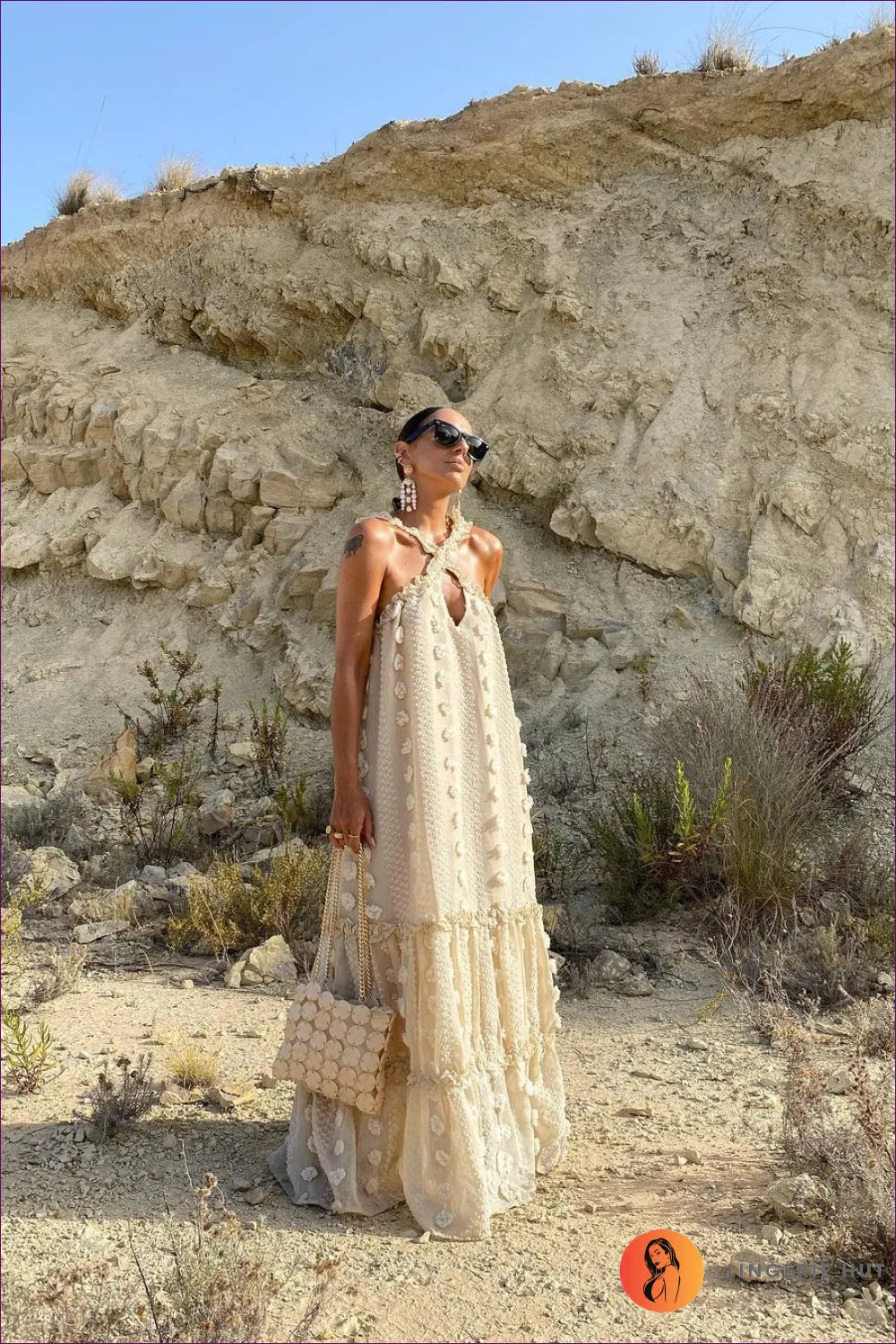 Elevate Your Boho Style With Our Ethereal Floral Tiered Maxi Dress. Designed For Ethereal Beauty And Comfort,
