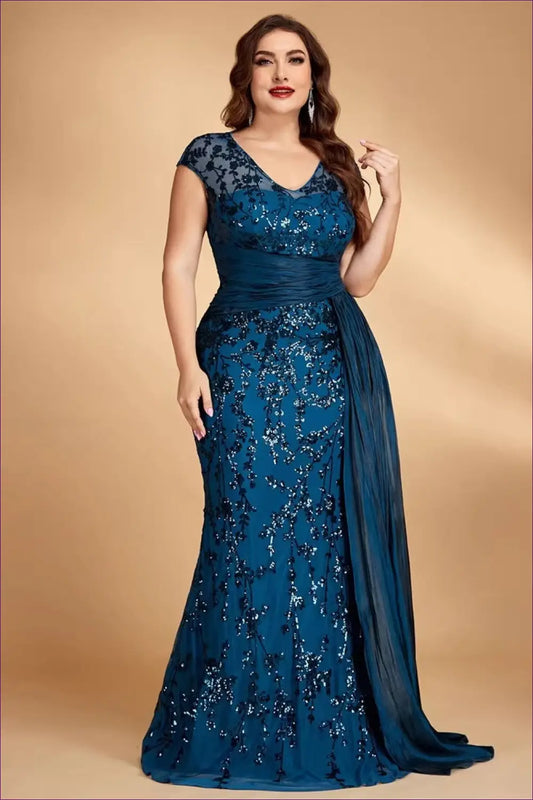 Sequin Midi Dress - Understated Glamour for any Evening - Dresses - Lingerie Hut - All Season • Bodycon • Date Night