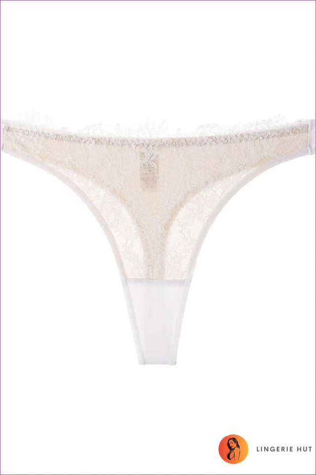 Eyelash Lace Bra Set with Garter Detail - Parisian Allure