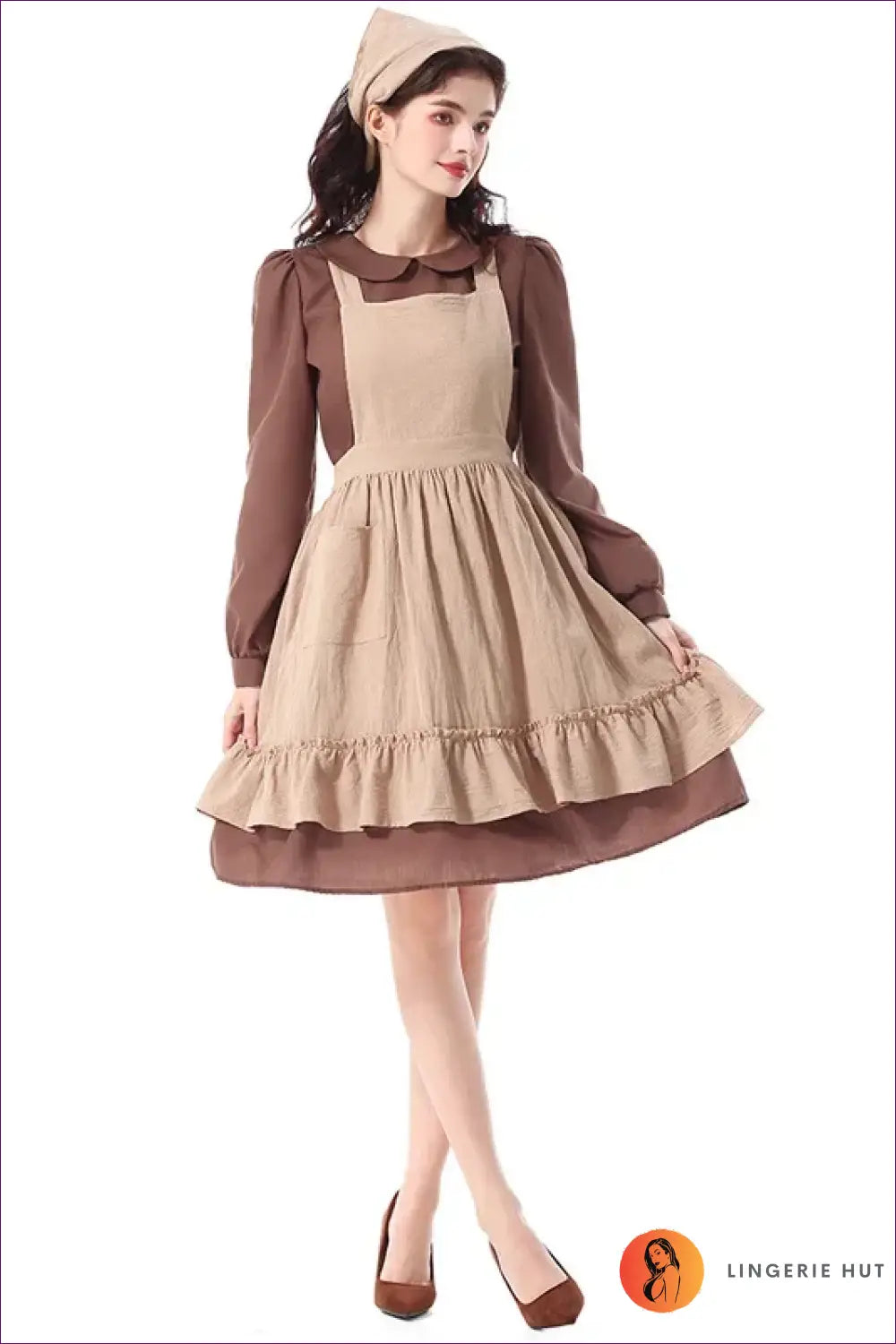 Peasant Maid Costume with Apron Pinafore - Storybook Charm - just in • Party • Theme Parties - Lingerie Hut