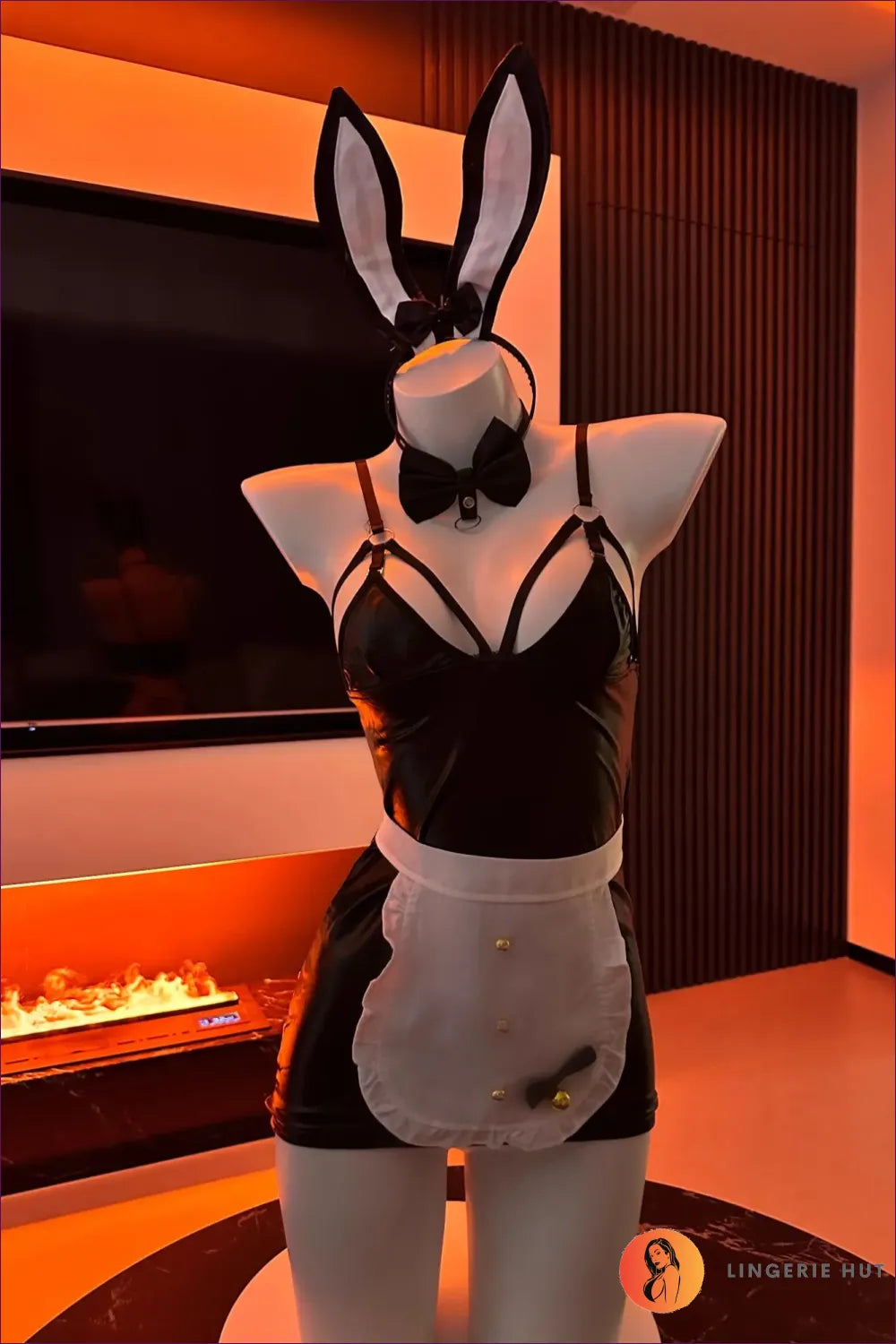 Faux Leather Bunny Maid Costume – Sultry Service