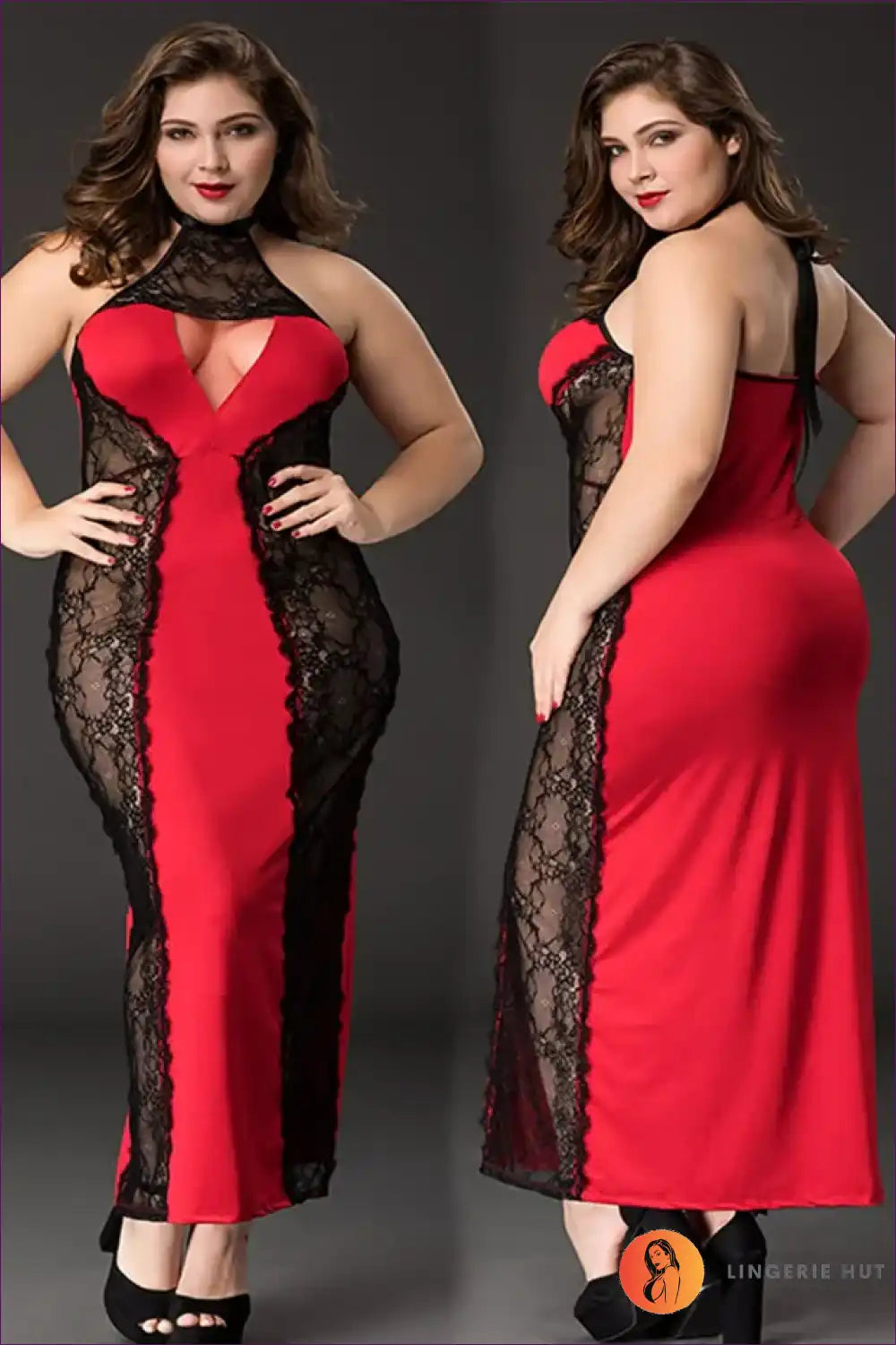 Faux Leather Dress Lingerie with Embroidered Mesh - After-dark Allure for Bodycon, Boudoir, Dress, Dresses,