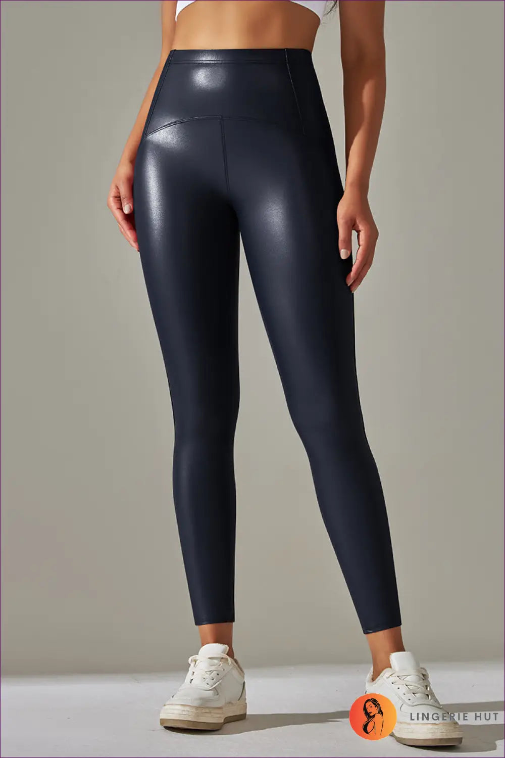 Faux Leather Leggings - Effortless Edge for Day or Night - s / Blue - Clothing - Lingerie Hut - Activewear • All Season