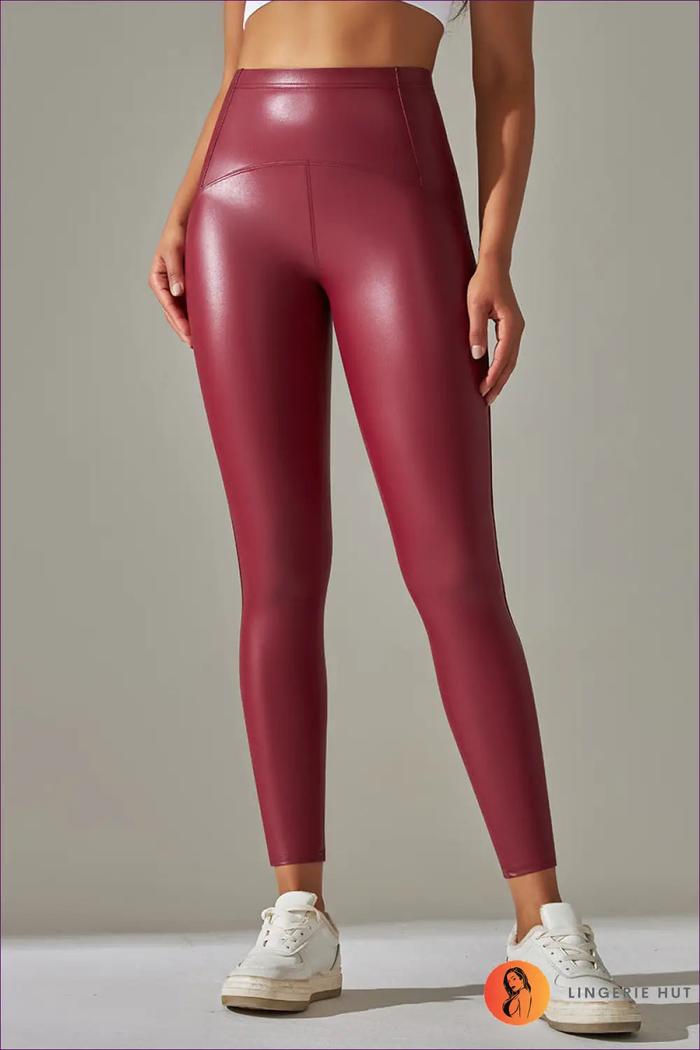 Faux Leather Leggings - Effortless Edge for Day or Night - s / Red - Clothing - Lingerie Hut - Activewear • All Season