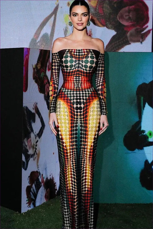 Faux Off-shoulder Maxi Dress - Spring Garden Party Ready - Dresses - Lingerie Hut - Autumn • Bodycon • Boho • Cutout