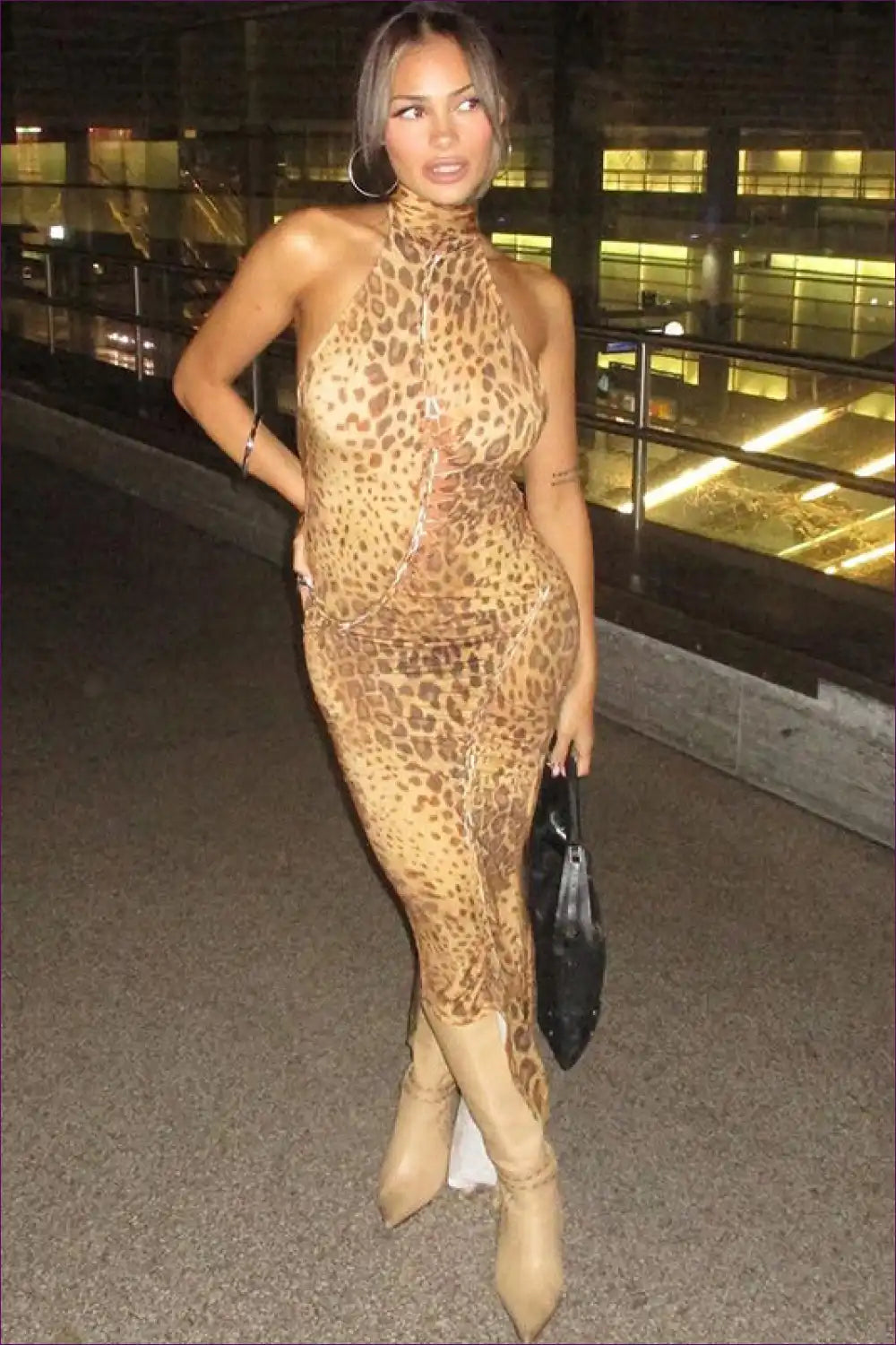 Fierce Leopard Print Bodycon Dress ?? Wild Night Glam for Animal, Bodycon, Clubwear, Date Night,