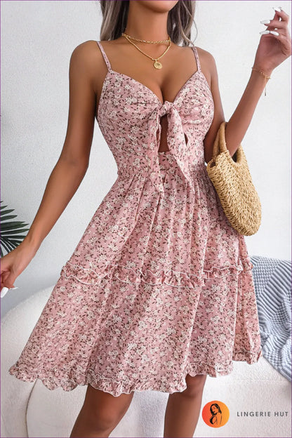Floral Bow-tie Sundress - Sweet & Stylish