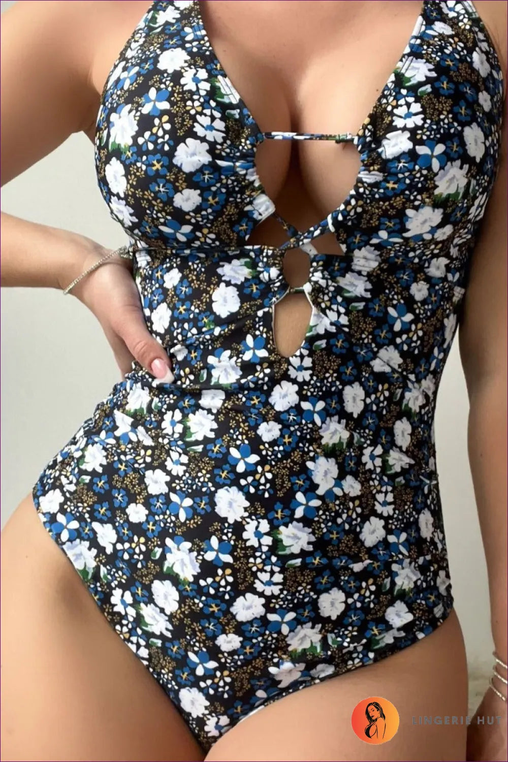 Floral Cutout Swimsuit – Bloom In Style