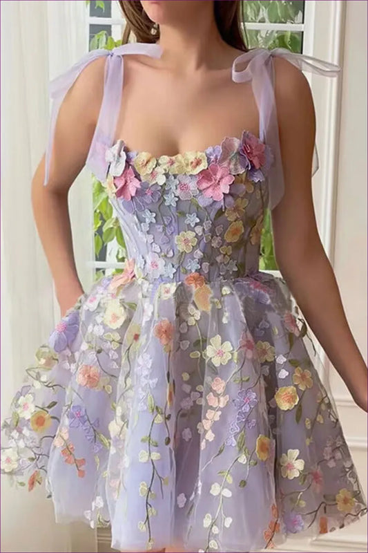 Floral Fantasy Lace Dress - Sexy Summer Elegance For x