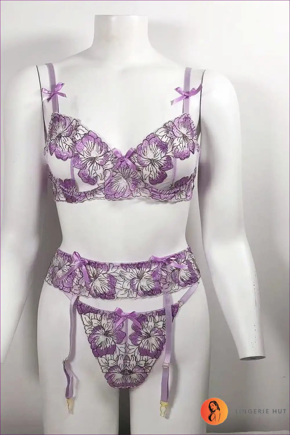 Unleash Your Allure With Floral Garter Lingerie - Limited Edition! Styling Tip Elevate Your Bedroom Allure