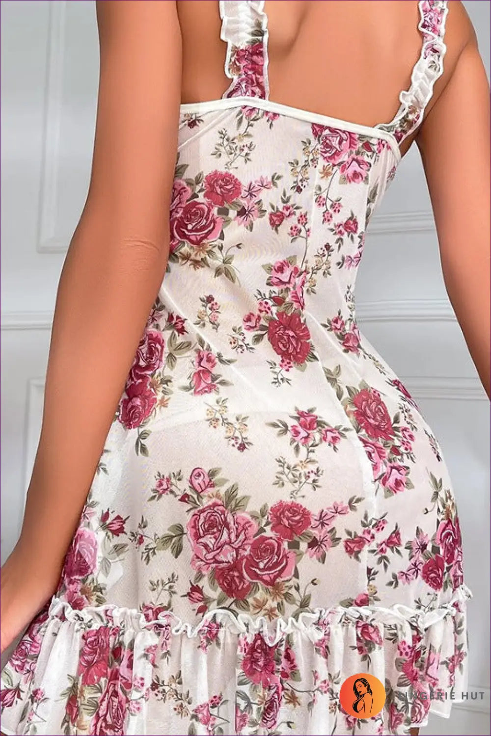 Floral Lace Babydoll - Effortless Elegance for Intimate Evenings - Nightgowns - Lingerie Hut - Boudoir • Lace