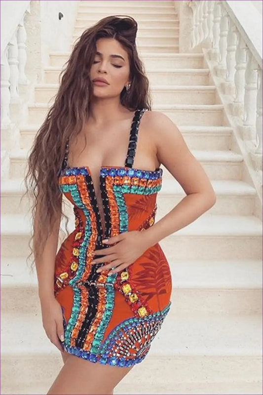 Floral Lace Bodycon Mini Dress - Night out Glamour - Dresses - Lingerie Hut - Clubwear