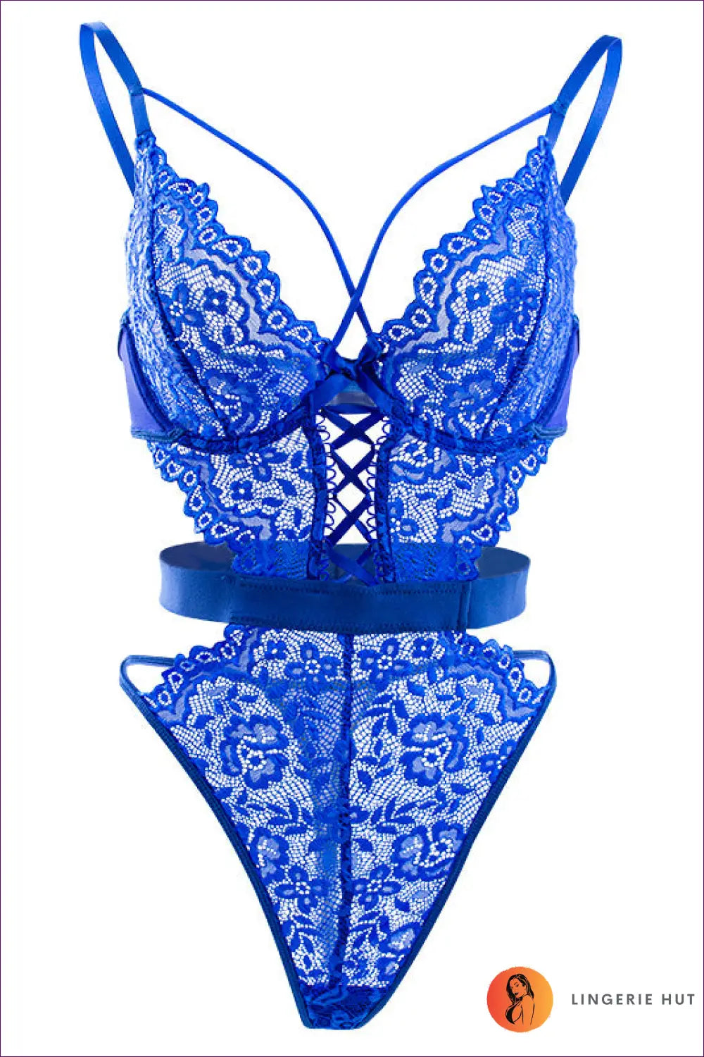 Floral Lace Cutout Bodysuit - Worth a Second Look - Lingerie - Hut - Backless • Boudoir • Date Night