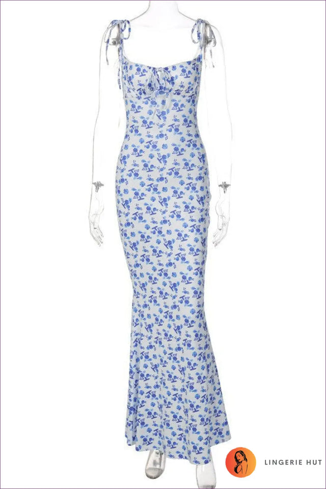 Floral Maxi Dress with Ruched Detail - Effortless Summer Romance