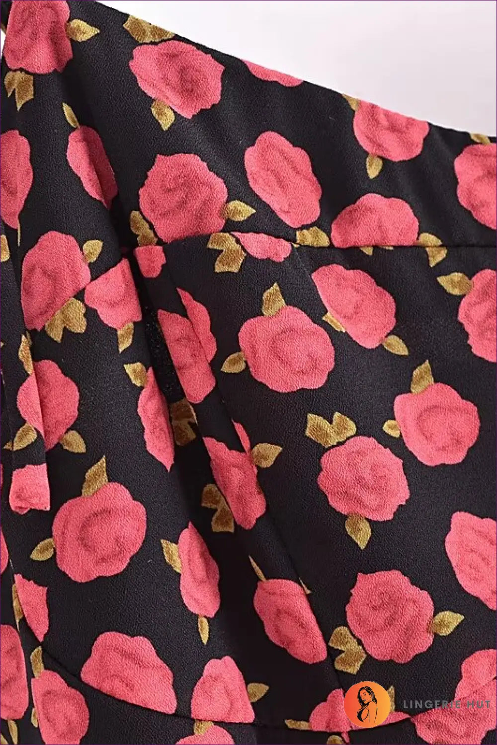 Floral Midi Dress with Backless Detail - Garden Party Ready - Dresses - Lingerie Hut - A-line • Autumn • Backless