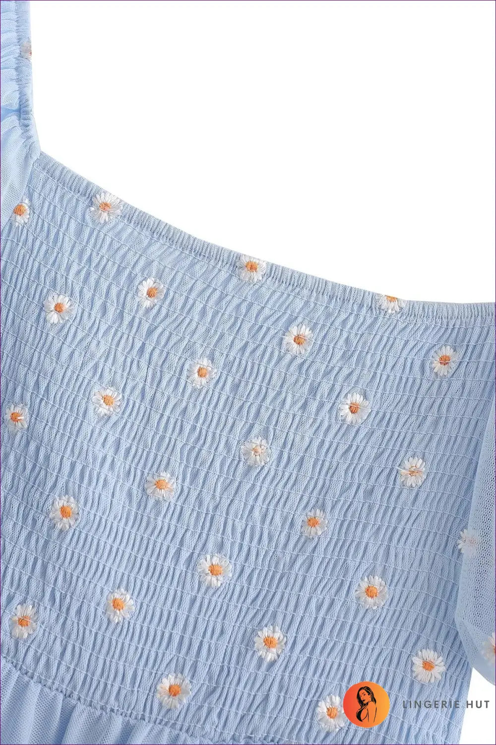 Floral Puff Sleeve Midi Dress - Garden Party Ready - Dresses - Lingerie Hut - A-line • Boho • Casual • Everyday