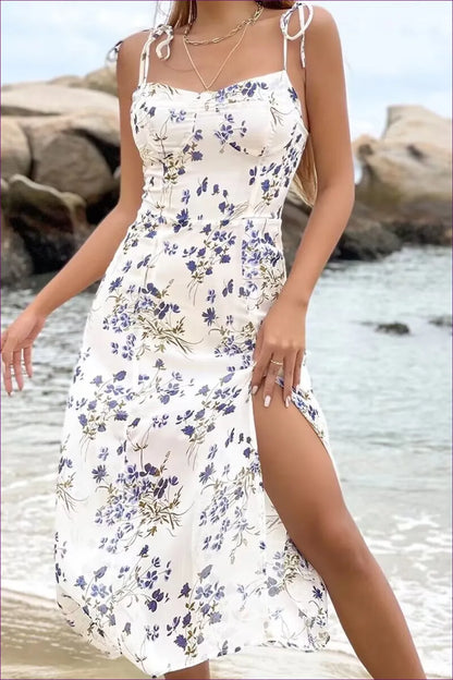 Floral Midi Slip Dress – Effortless Beach Chic