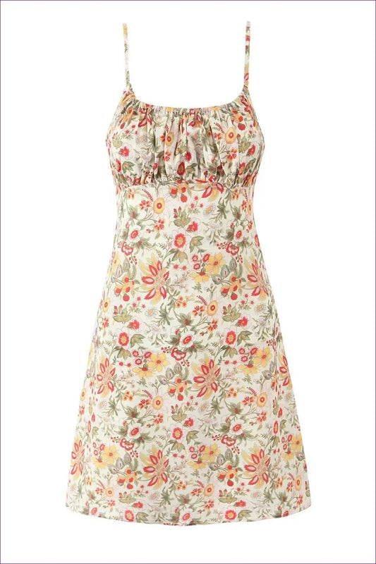 Floral Mini Bodycon Dress - Summer Evenings Sorted - Dresses - Lingerie Hut - Boho • Casual • Cutout