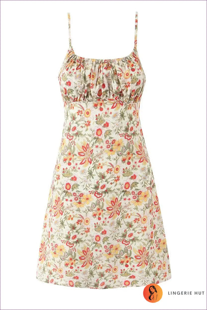 Floral Mini Bodycon Dress - Summer Evenings Sorted - s / Multi - Dresses - Lingerie Hut - Boho • Casual • Cutout