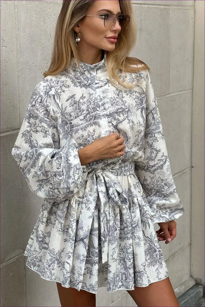 Floral Mini Dress - Garden Party Ready - Dresses - Lingerie Hut - A-line • Casual • Everyday