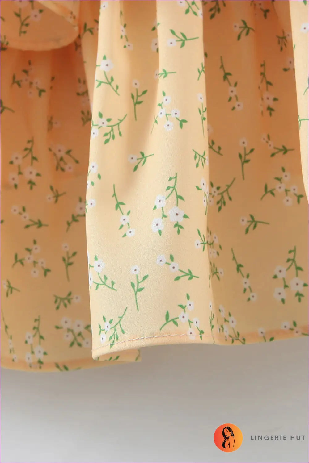 Floral Ruffle Mini Dress - Garden Party Ready - Dresses - Lingerie Hut - A-line • Casual • Cutout • Everyday