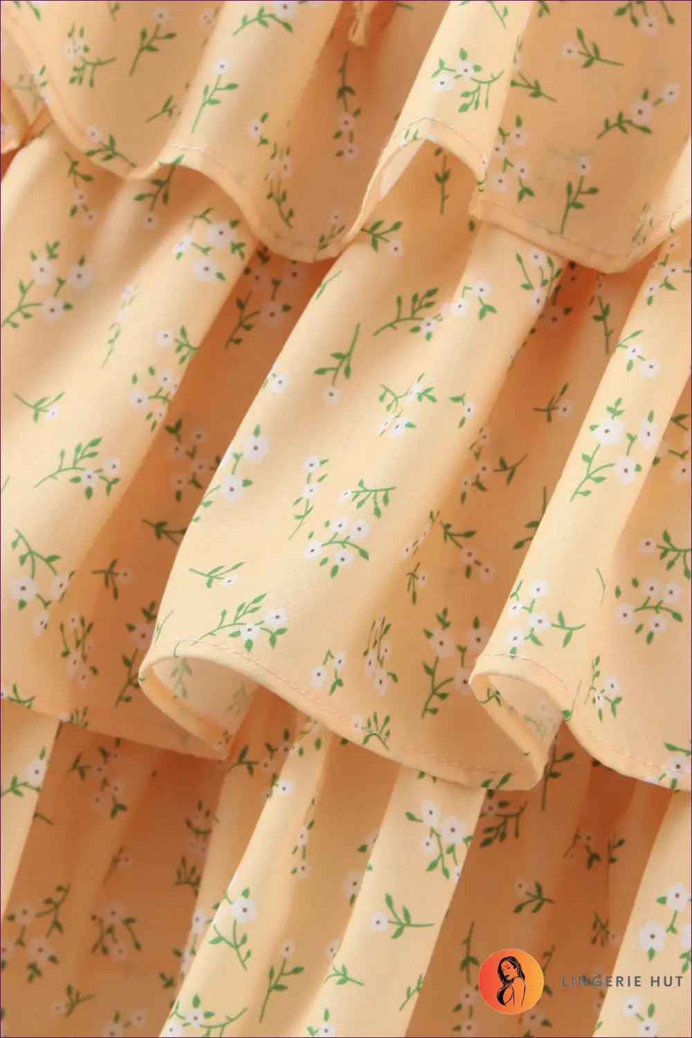 Floral Ruffle Mini Dress - Garden Party Ready - Dresses - Lingerie Hut - A-line • Casual • Cutout • Everyday